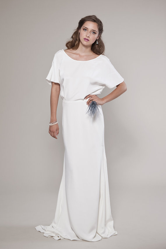Non Traditional Wedding Dress: Audrey Blouse and Descending Silk Skirt ...